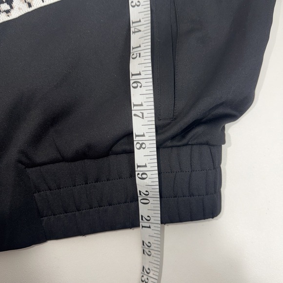 Maje Thelo Color-Blocked Neoprene Zip Track Jacket size 1/S black, white, cream - Picture 7 of 7